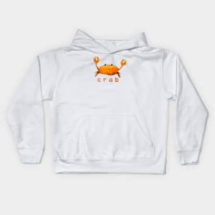 Cute crab sea animal for kids Liam Fitzpatrick Kids Hoodie